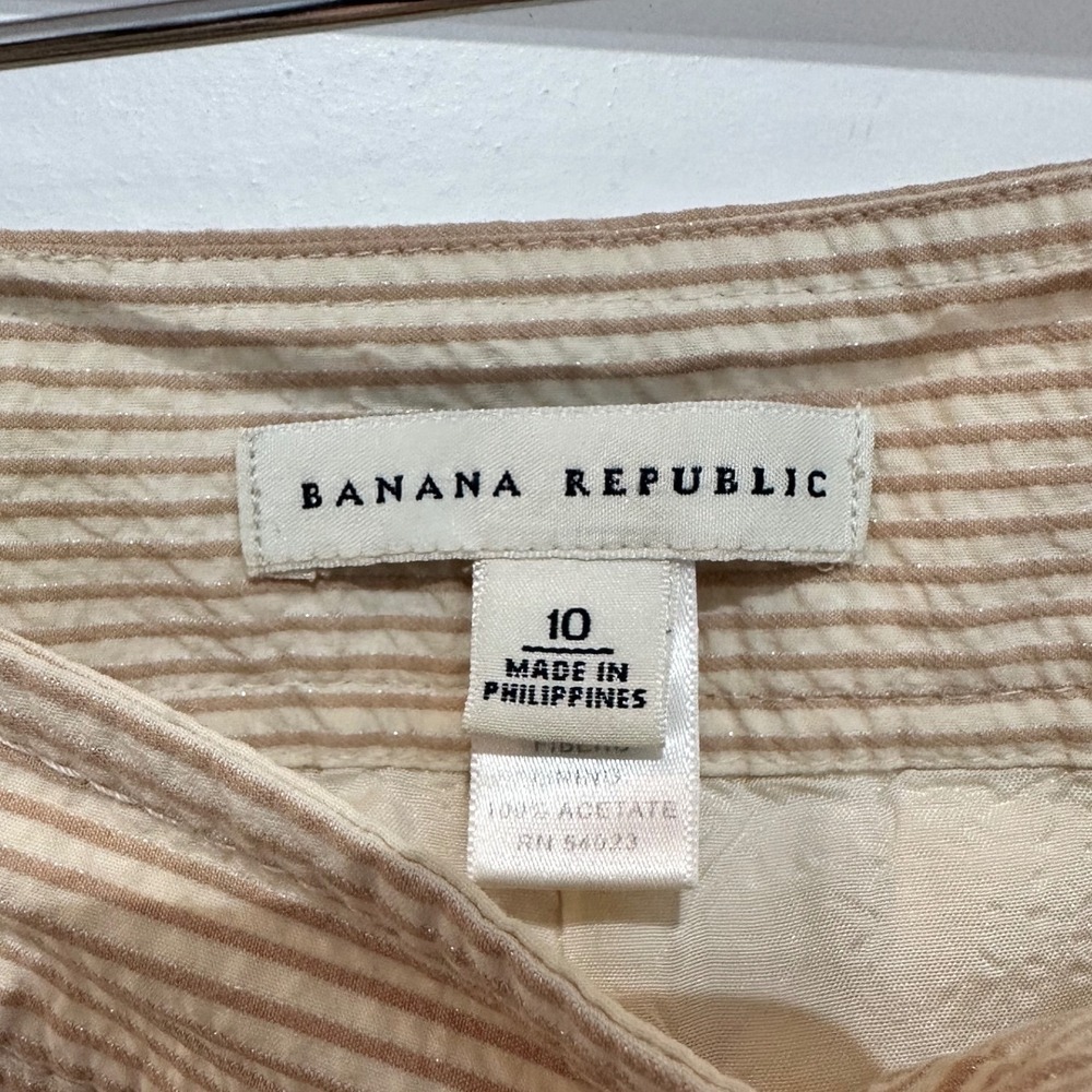 Banana Republic Beige Textured Women's Pantsuit - Picture 5 of 16
